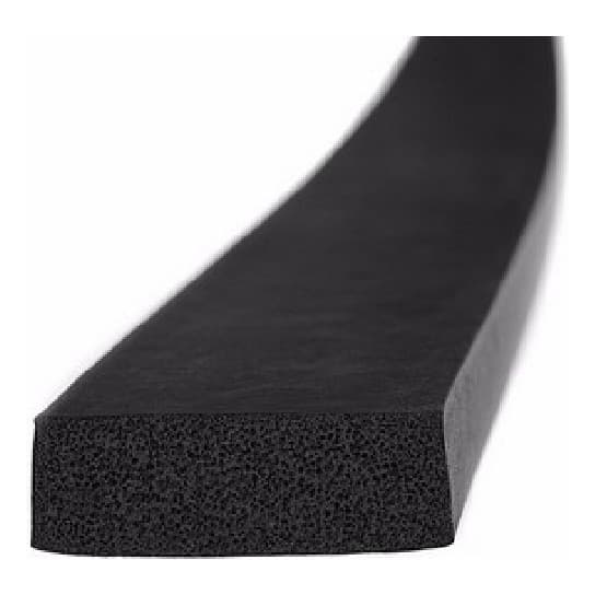 Borracha Perfil Esponjoso Macio 38mm X 6mm - Por Metro
