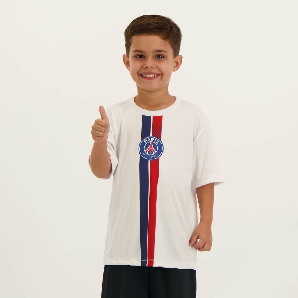 Camisa PSG Balle Infantil Branca