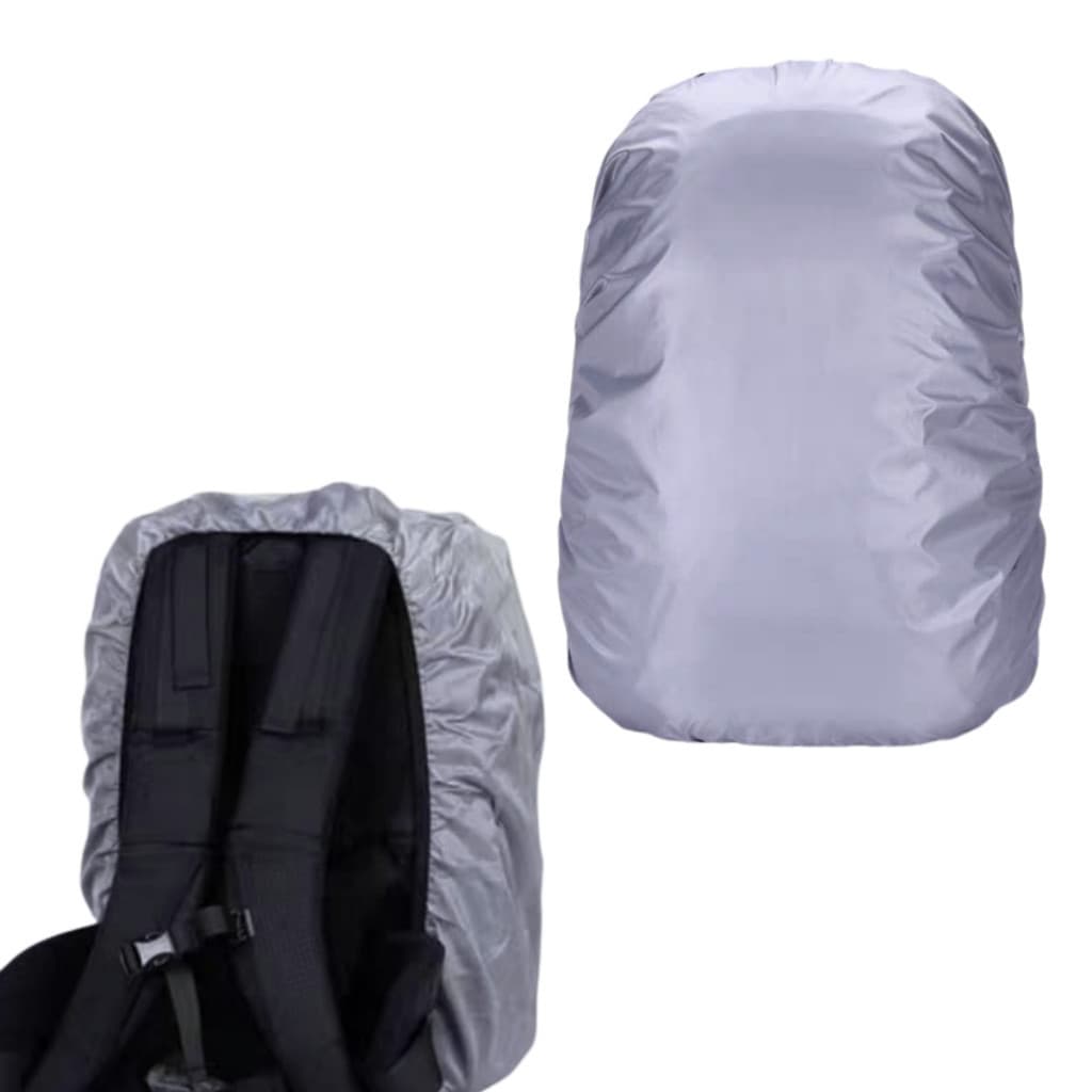 Capa Impermeável Para Mochila 25L a 35L Nylon 210T PU5000mm Resistente Com Elástico  Chuva Forte