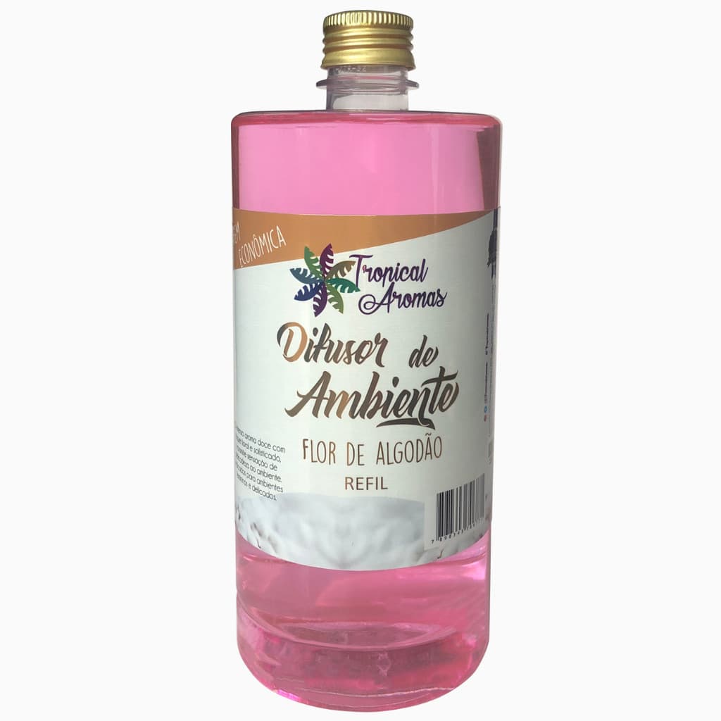 Refil Difusor de Ambiente Flor de Algodão 1L Tropical Aromas