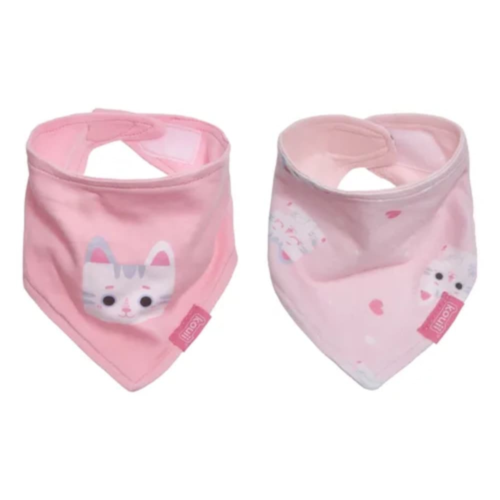 KIT BABADOR BANDANA ROSA FILHOTIIS GATO - KOUII