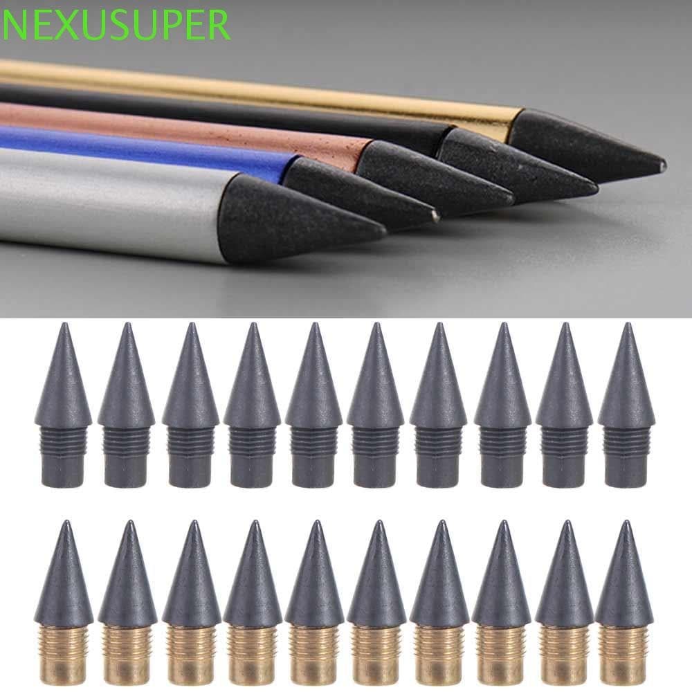 NEXUSUPER 20PCS Recargas Caneta De Substituição De Ponta Sem Tinta , Cabeça HB 0.5 Mm Para Escrita Infinita
