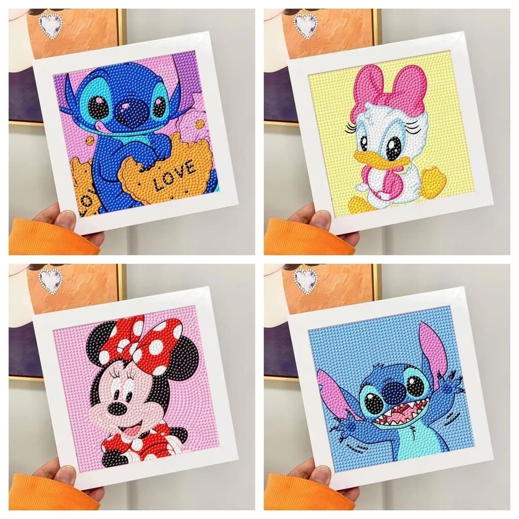 Stitch Pintura De Diamante 5d , Kits De Ponto Adultos Tinta De Furadeira Completa Diamantes Artesanal Decoração