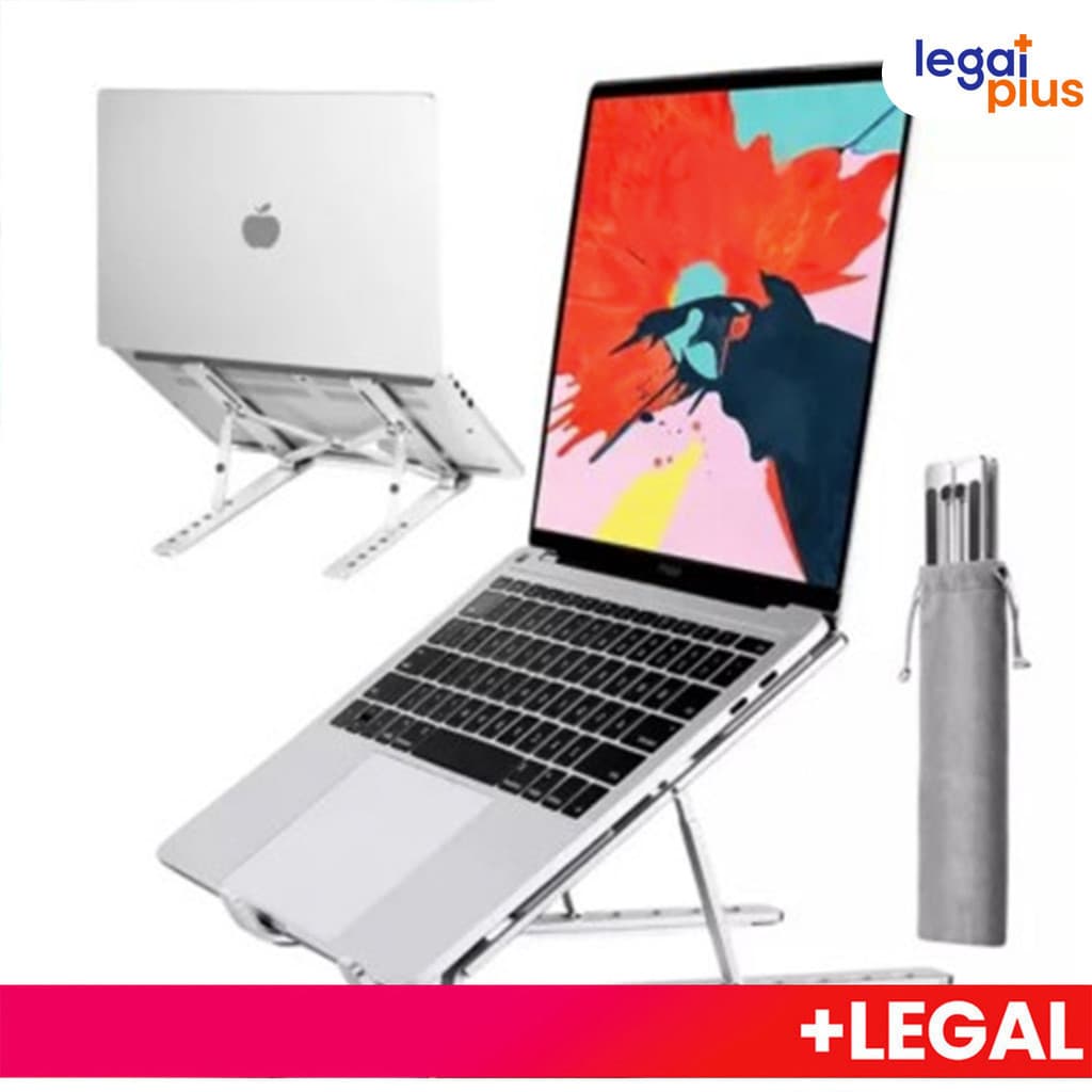 Laptop Suporte Base Notebook Tablet Alumínio Dobrável Portátil