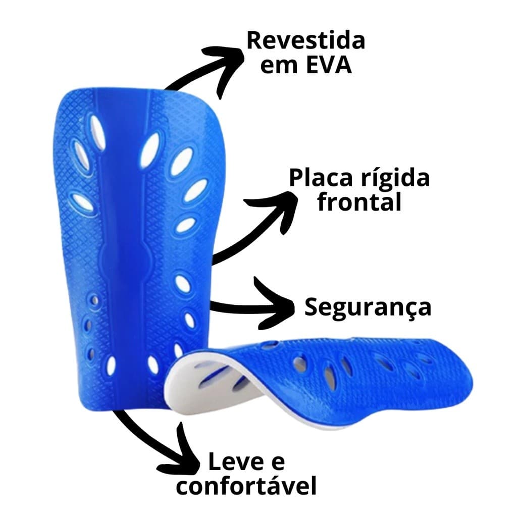 Caneleira Futebol Infantil Juvenil E Adulto Cores Variadas