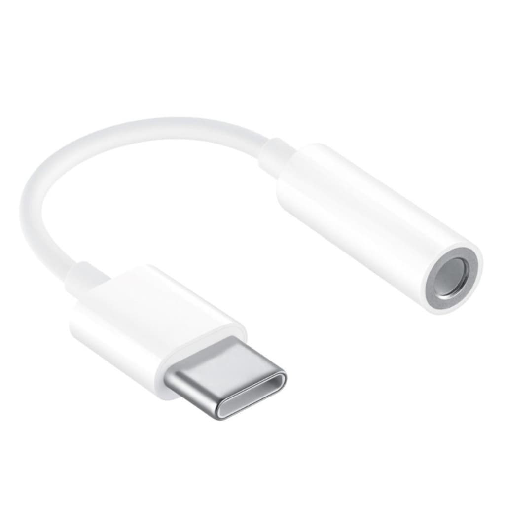 Adaptador Tipo C Para P2 Fone De Ouvido Headset Branco 3,5mm