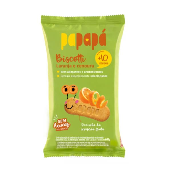 Biscotti cenoura e laranja de bebe biscoito saudável papapa
