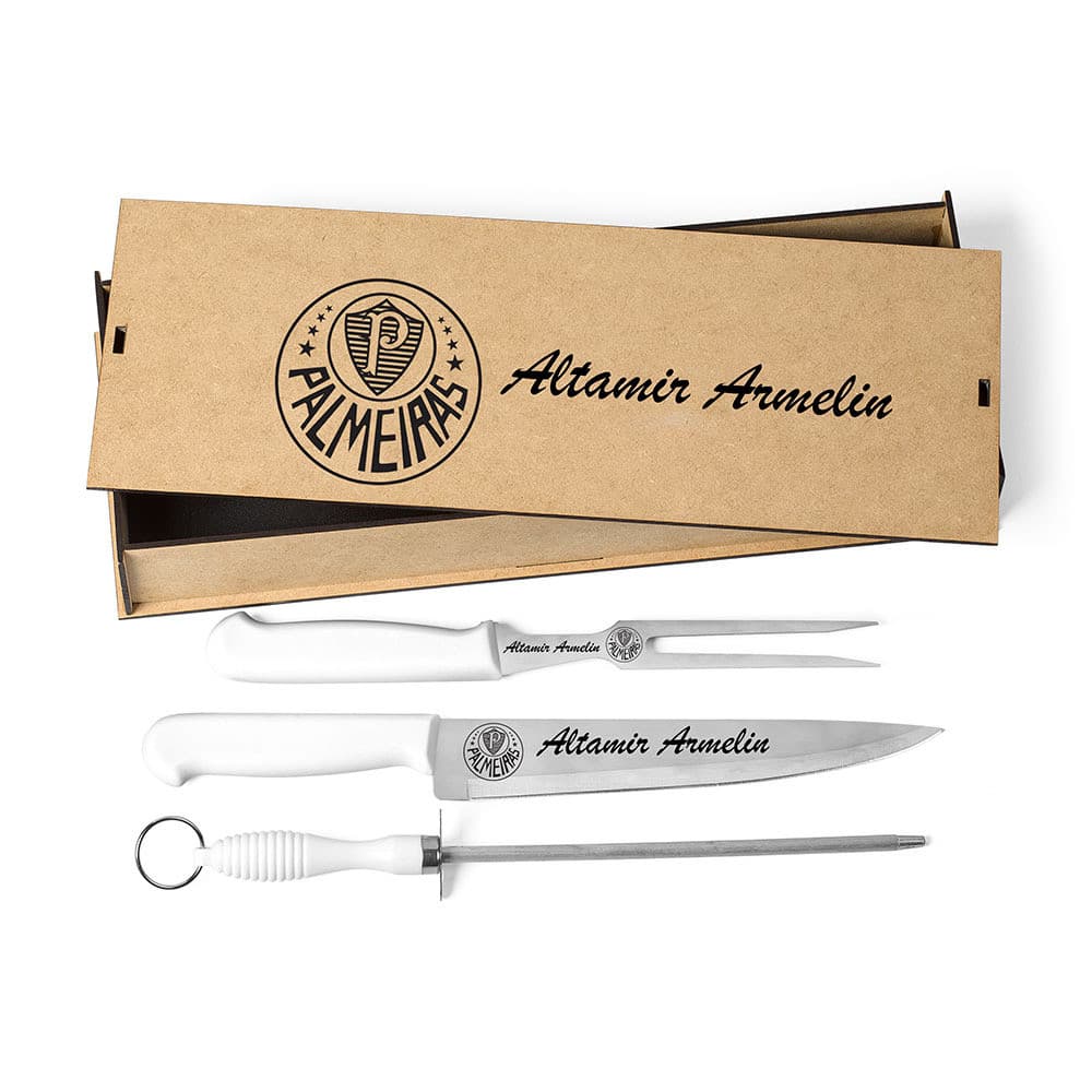 Kit de Faca Churrasco Profissional Personalizado