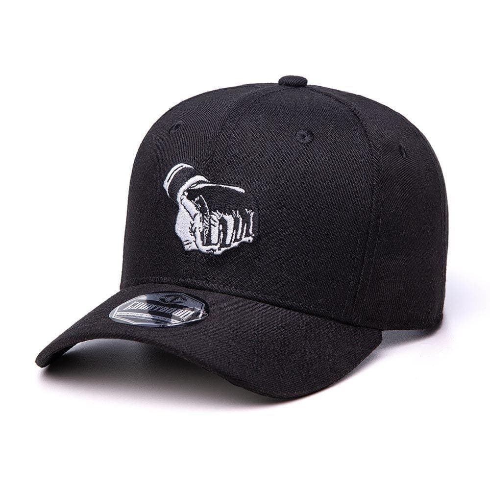 Boné Preto Unissex 6 Gomos Aba Curva - Countdown Sports MMA Glove