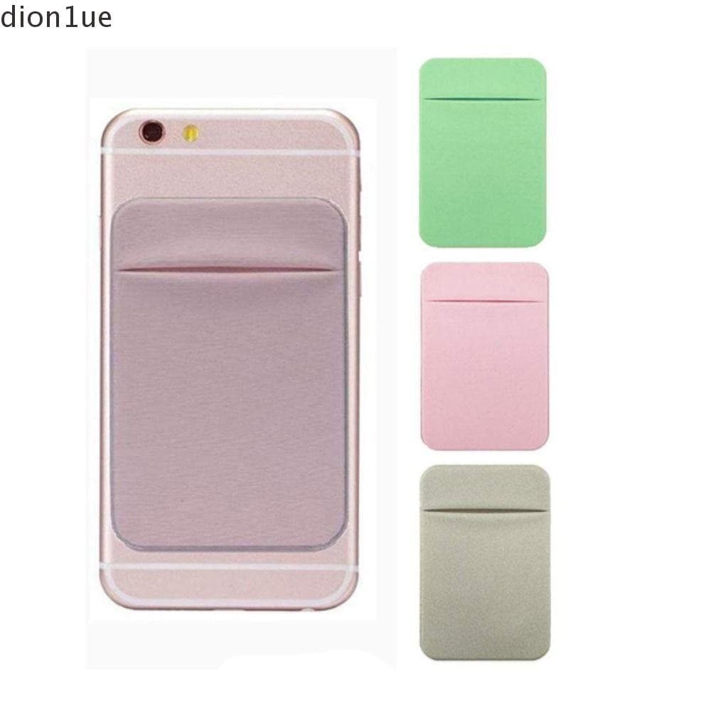DION1UE Suporte Para Cartão De Telefone Adesivo Capa Traseira Bolsa Celular Manga Bolso Carteira Stick