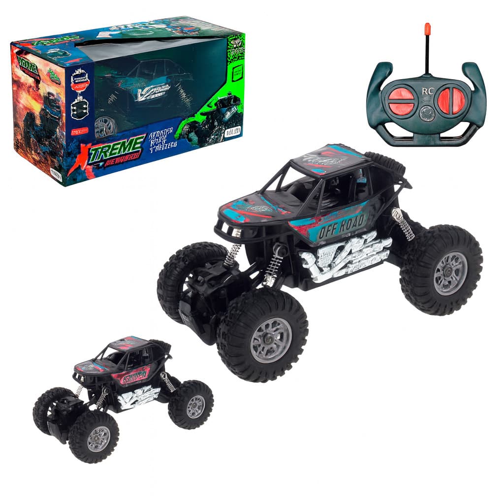 Carrinho de Controle Remoto 4x4 Monster Rally Truck Off Road Brinquedo Criança