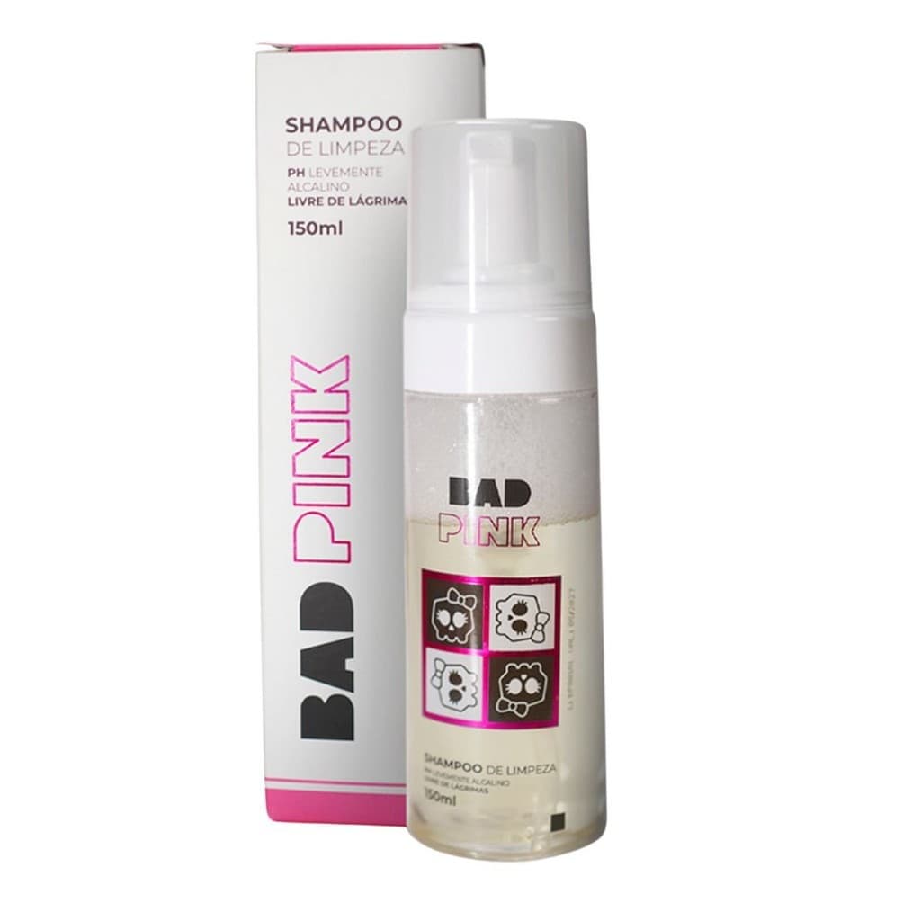 Espuma Mousse Shampoo De Limpeza Bad Pink