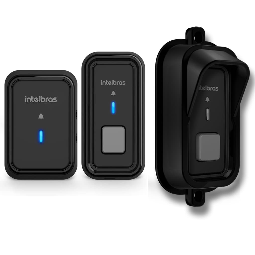 Campainha Sem Fio Com Protetor anti roubo e chuva Intelbras cib101 Distancia 100mt