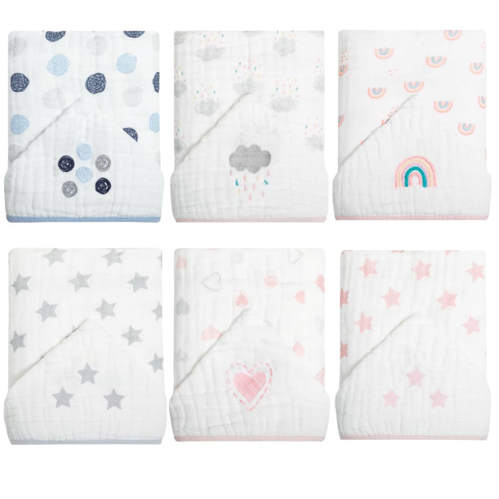 Toalha Banho Infantil Bebe Criança Com Capuz Soft Macia Papi Bordado 90x75cm