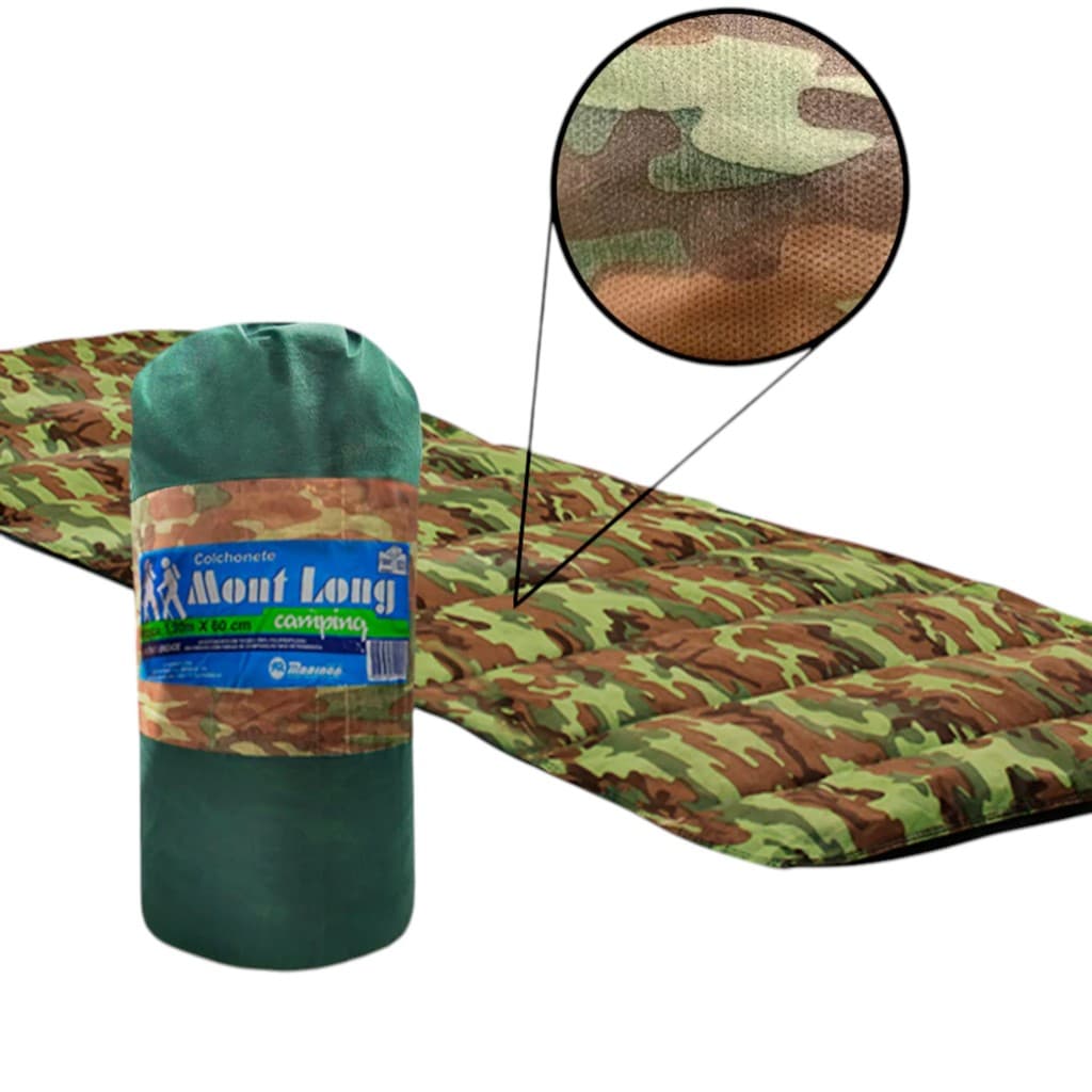 Colchonete Camping Solteiro com Sacola para Transporte 60cm