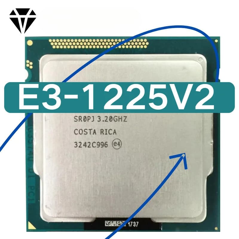 Xeon E3 1225 v2 E3-1225v2 3.2 GHz Rosca Quad-Core 8M 77W LGA 1155 para B75 Motherboy