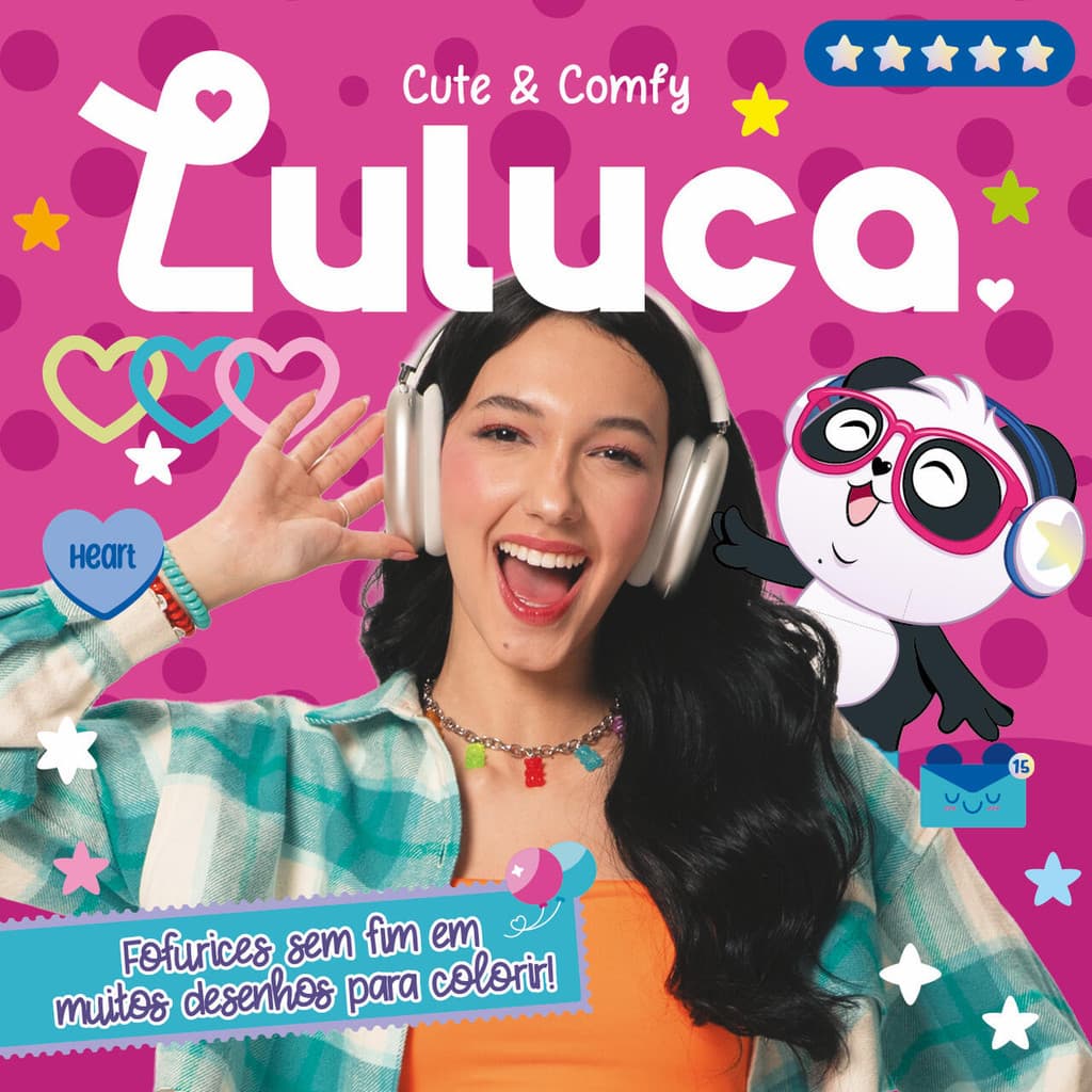 Luluca Cute & Comfy - Livro para Colorir Infantil