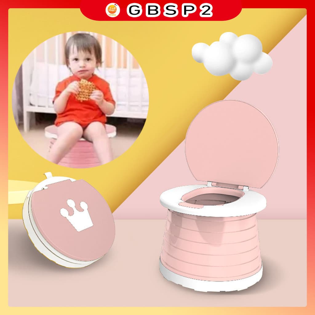 Penico Dobrável Portátil Para Crianças Uso Em Casa Ou Viagen Pinico menina ou menino