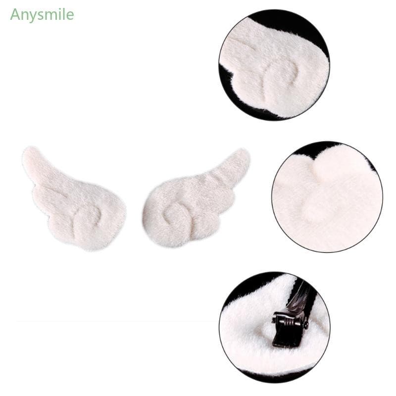 ANYS Lindas Presilhas Cabelo Desenho Animado , Laterais Asa Anjo Pelúcia Para Cosplay