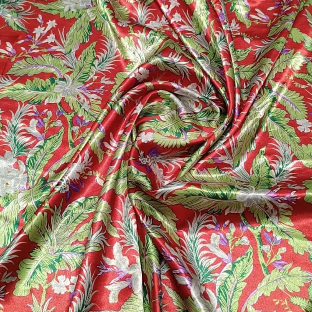 kit 3 Metros Tecido Cetim Toque de Seda com Elastano Estampado fantasias e festas Decoração