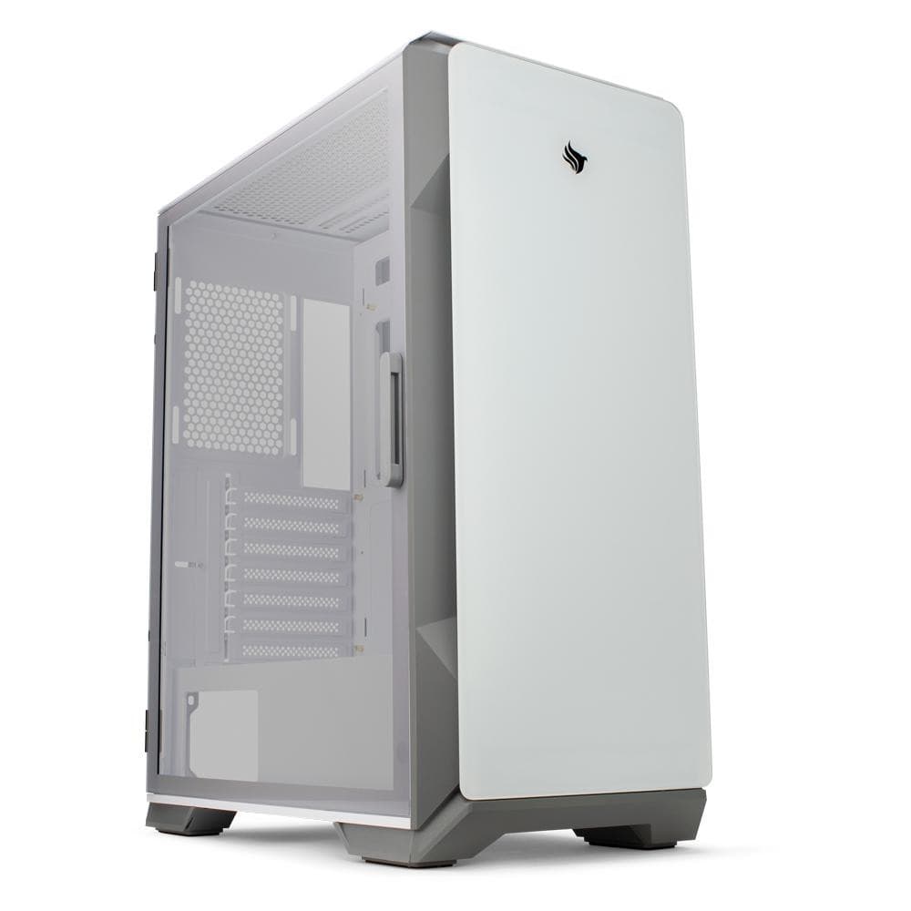 Gabinete Gamer Pichau Pouter 3 Lateral De Vidro Branco, PG-P03-WT
