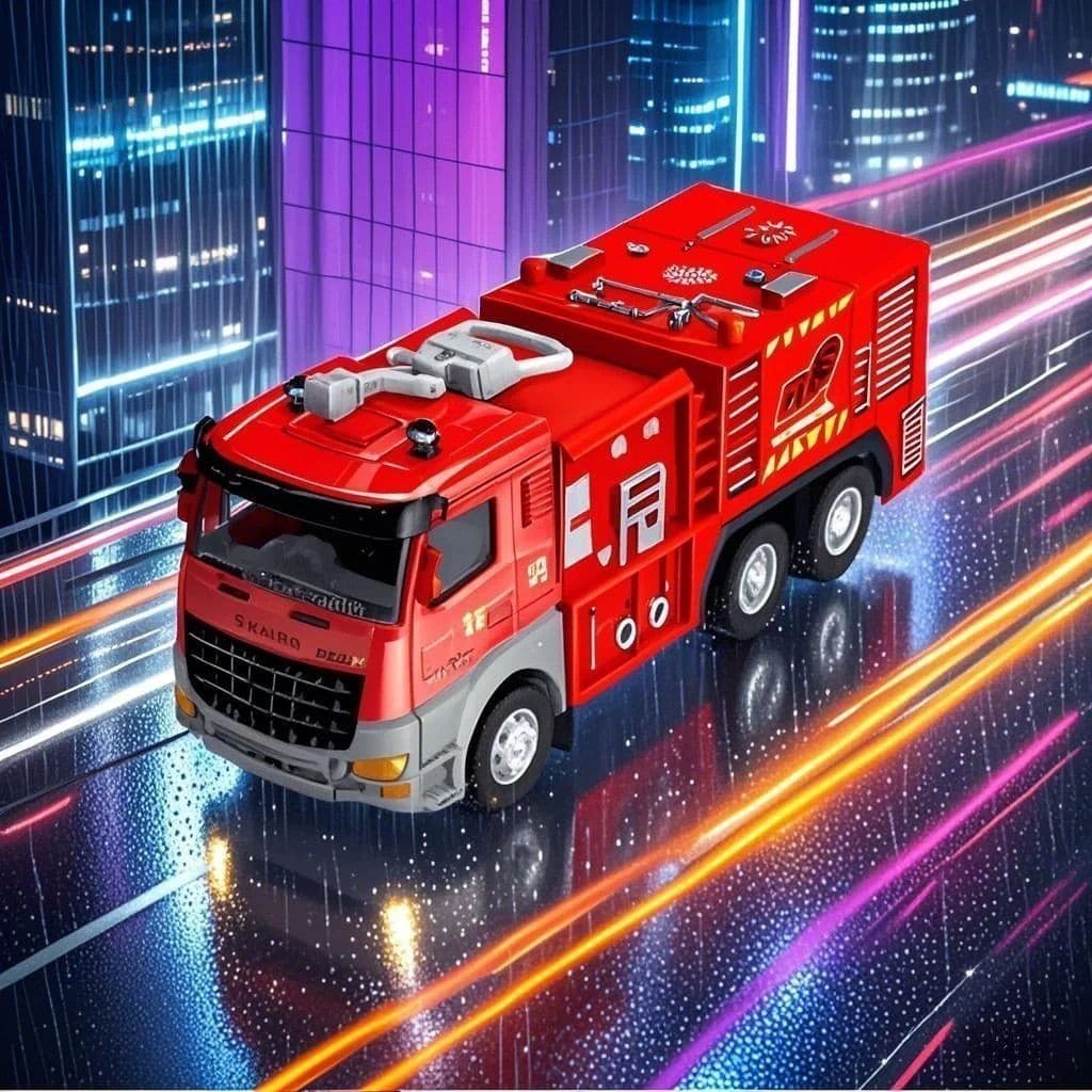 Carrinho Caminhão Bombeiro Com Escada Envio Imediato!