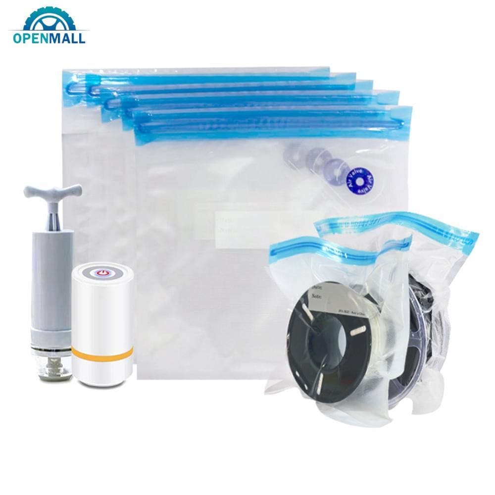 OPENMALL PLA ABS TPU PETG Filamento Saco De Vácuo Com Alça Bomba De Ar Impressora 3D Filamentos Armazenamento Secador Ma