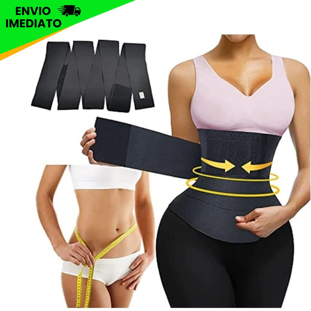 Cinta Abdominal Modeladora 3 Metros – Faixa Redutora de Medidas