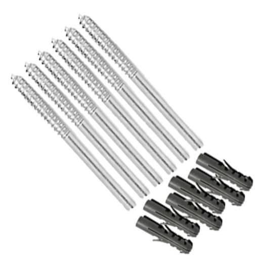 Kit 8 Suporte Invisível Para Prateleira Estilo Flutuante Parafuso em Aço 110mm