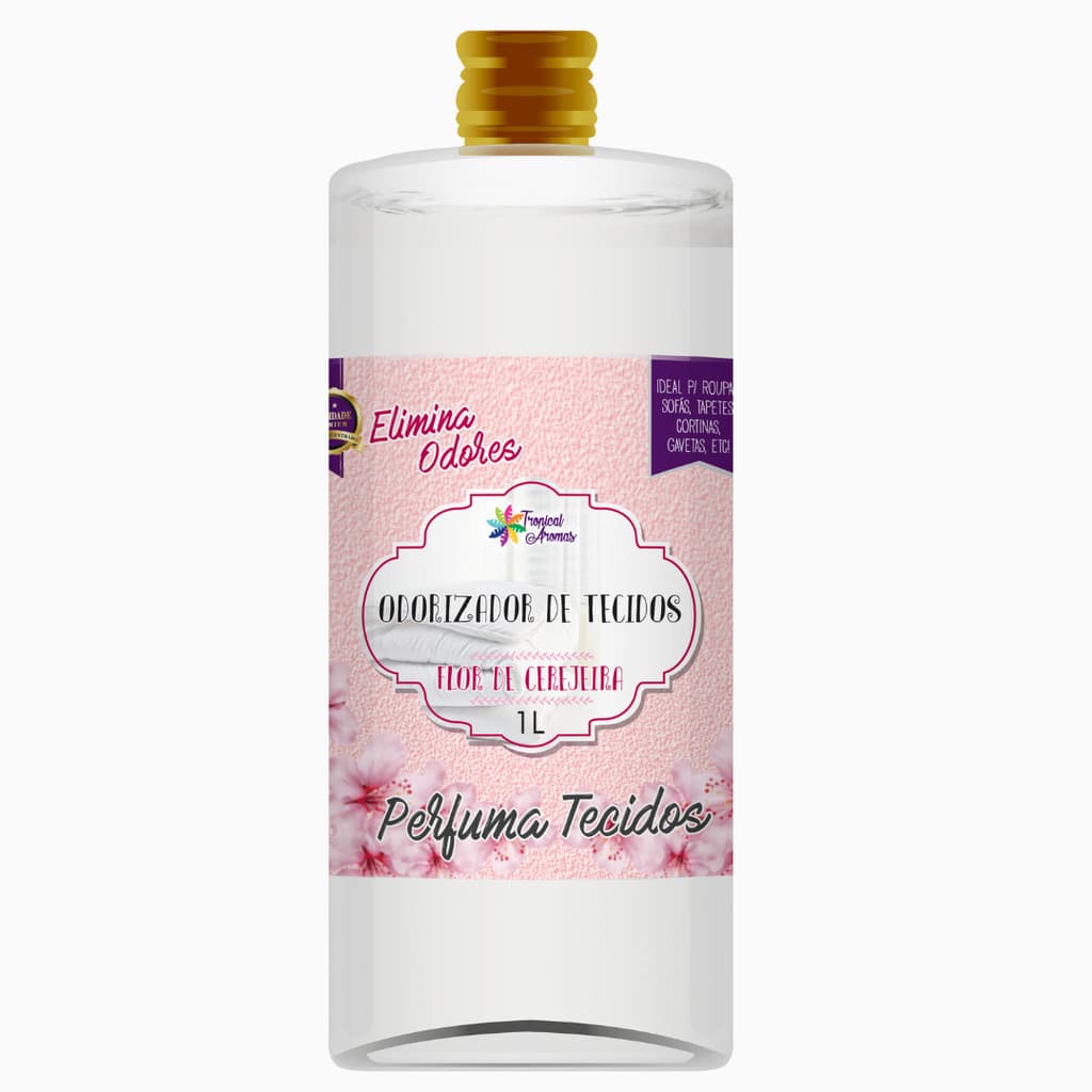 Refil Perfumado Odorizador de Tecidos Flor de Cerejeira 1L Tropical Aromas