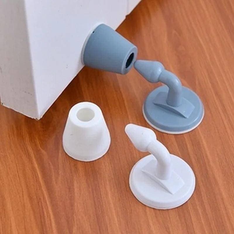 Kit 2 Trava de Porta Peso de Porta Batente Fixador Prendedor Adesivo Amortece Impacto Batedor Peso Segurador