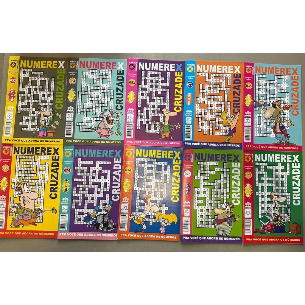 Kit Com 10 Numerix , Capas Sortidas Aleatórias