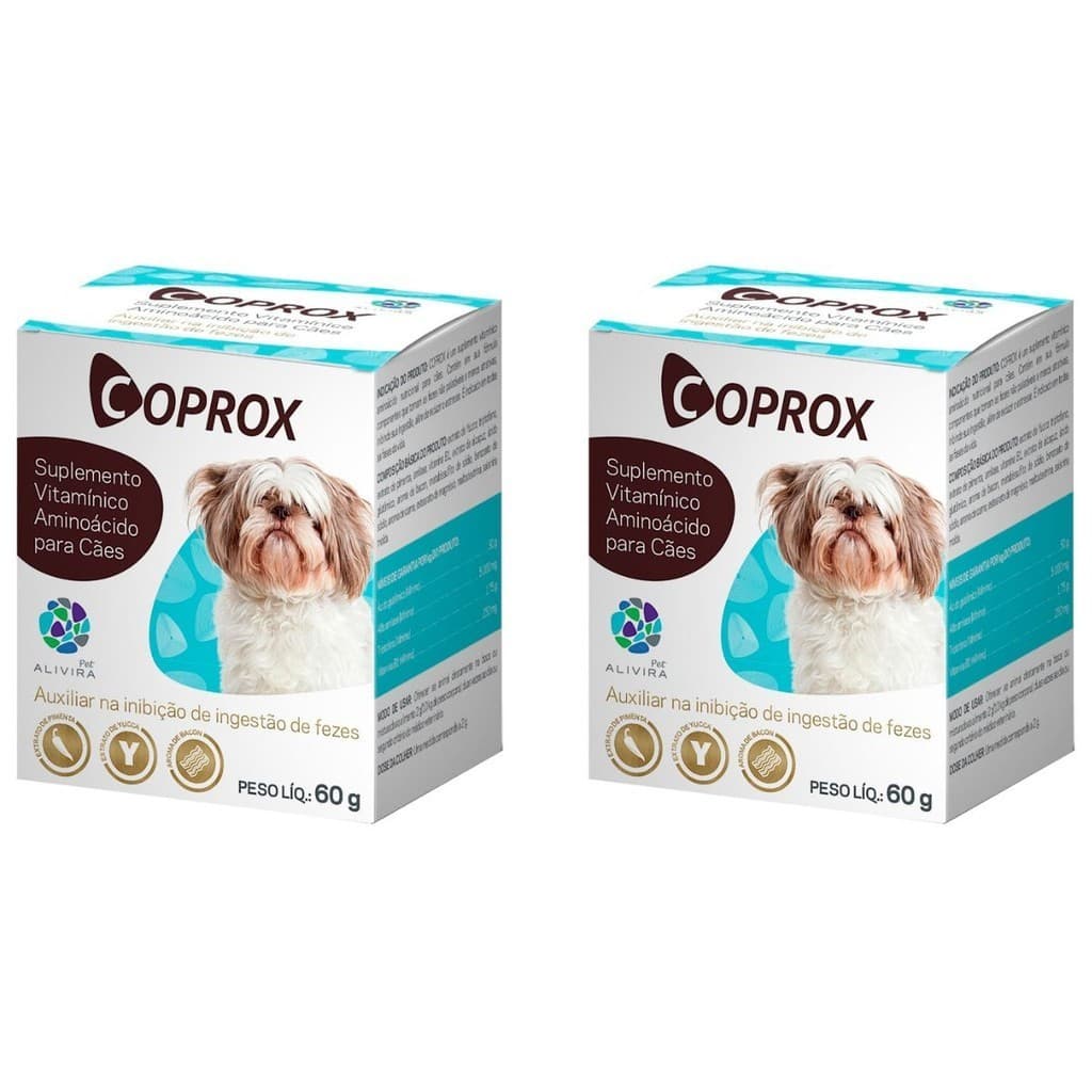 2 Coprox 60g Suplemento P/ Cães Coprofagia Duprat - Nourrie