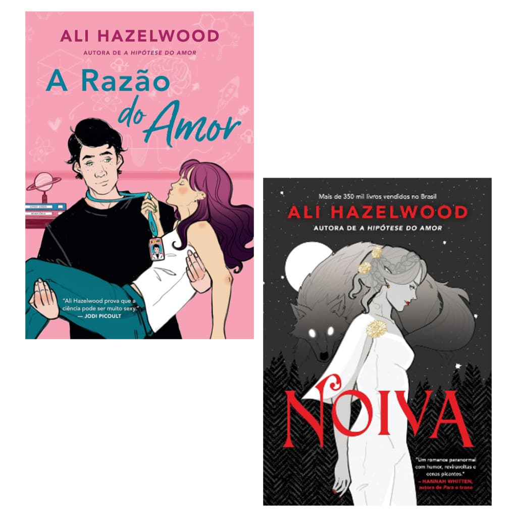 Kit com 2 livros da Ali Hazelwood - Noiva + A razão do amor