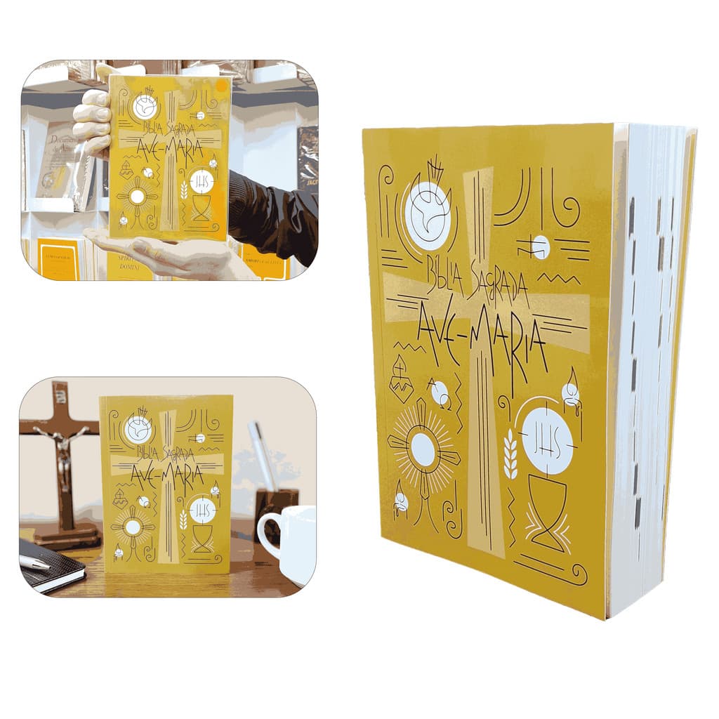 Bíblia Sagrada Ave-Maria - Capa Símbolos