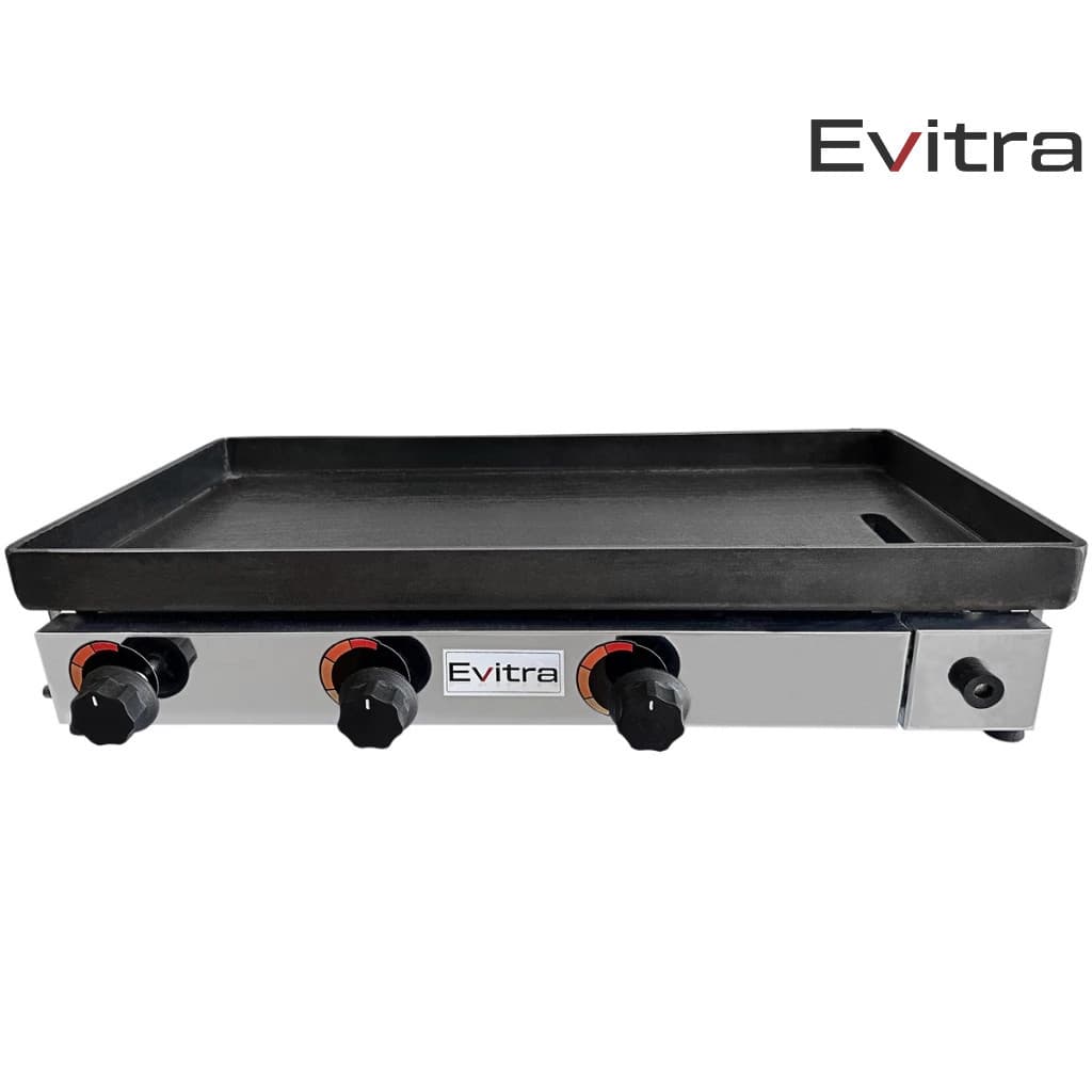 Chapa de Lanche Tamanho 70x35 8mm de Espessura Uso Profissional Hamburgues Churrasco Gourmet Lanchonete Evitra- Oferta