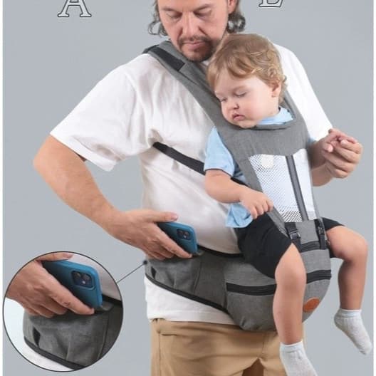 Porta-bebês Canguru, Banco Dianteiro E Traseiro, Porta-bebês De Dupla Utilização