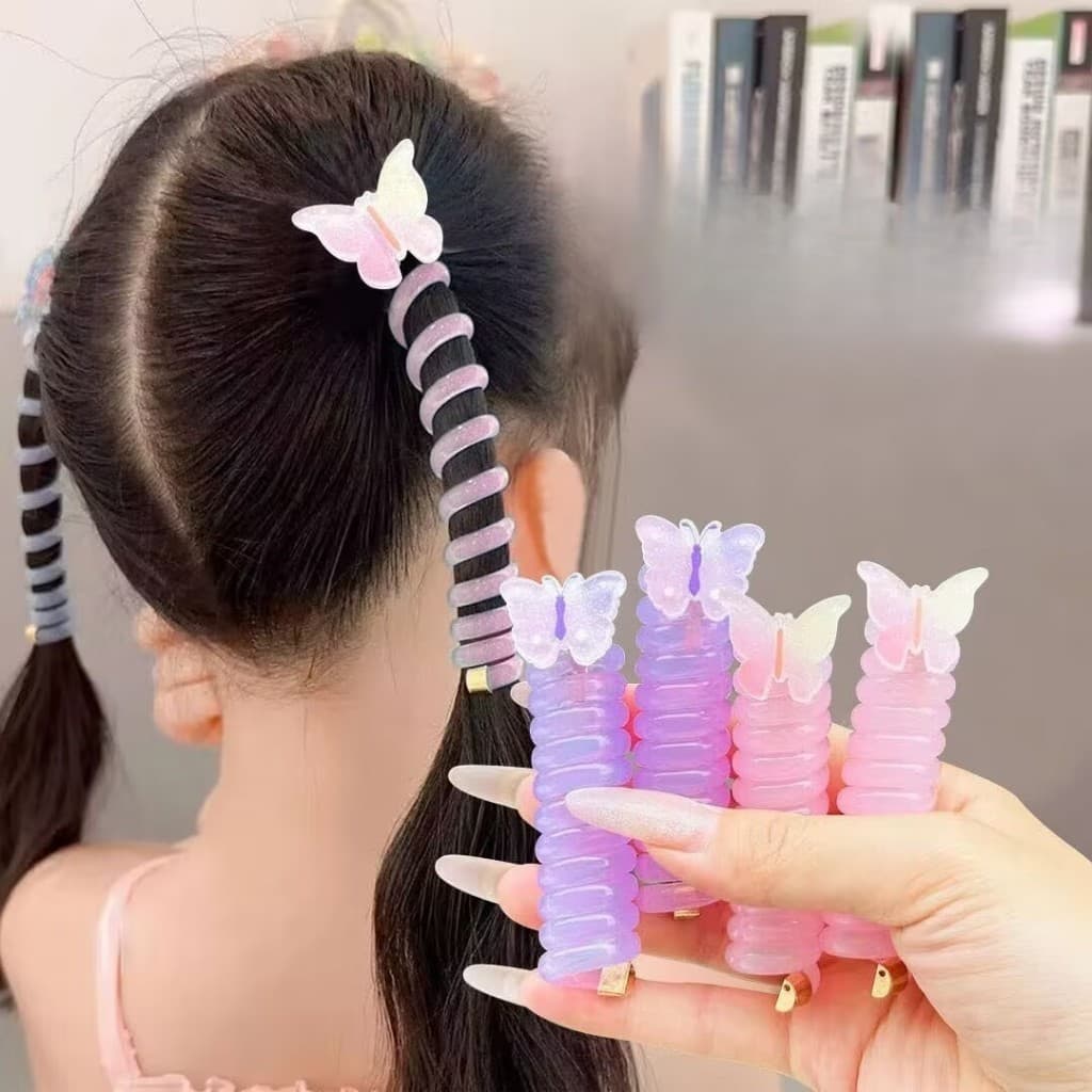 Laços de cabelo com cabo telefônico/feixes de cabelo trançados e cordas de cabelo