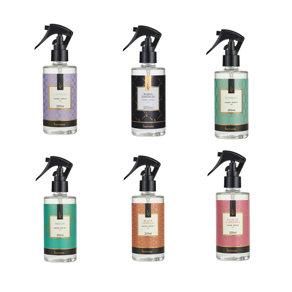 Home Spray Via Aroma 200ml - Aromatizador de Ambientes