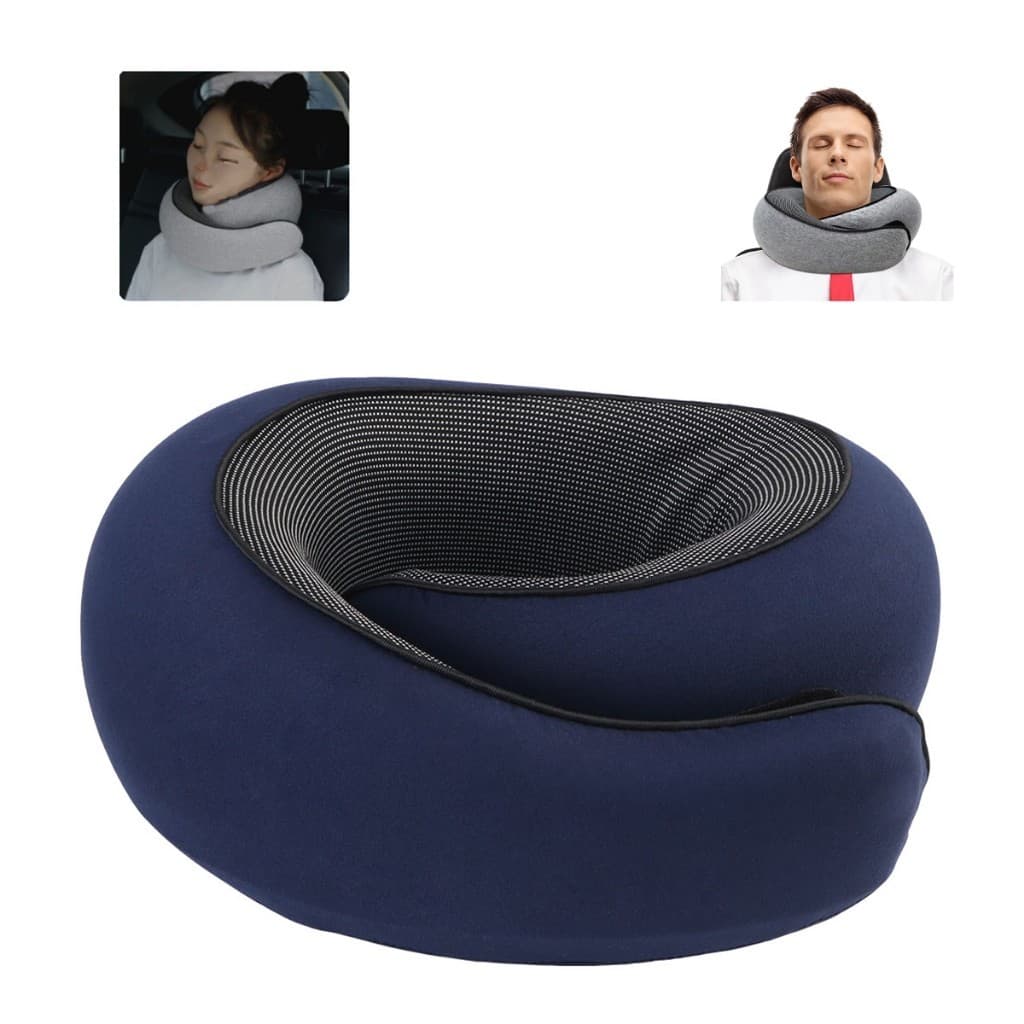 Travesseiro De Viagem Almofada Pescoço Carro Onibus Avião Confortável Macio Novidade