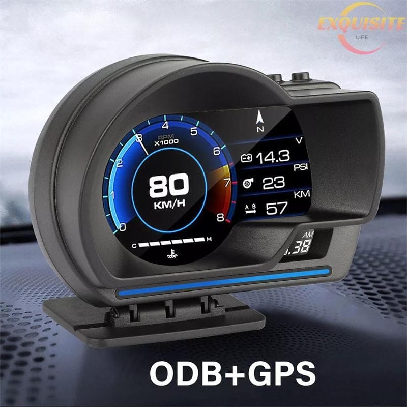 [EL] Universal & GPS Medidor De Sistemas Duplos Velocímetro Up Display Muti-Função Temperatura Da Água Turbo Acessórios 