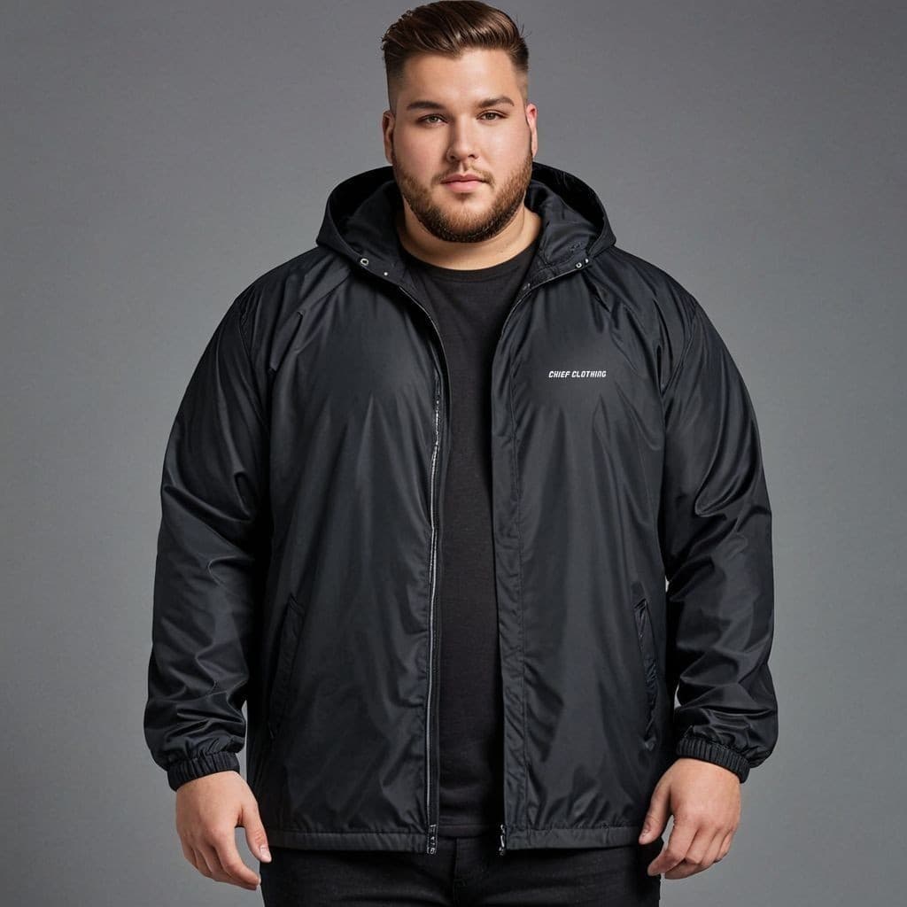 Corta Vento Masculino Plus Size Jaqueta Com Capuz Forrado Impermeavel