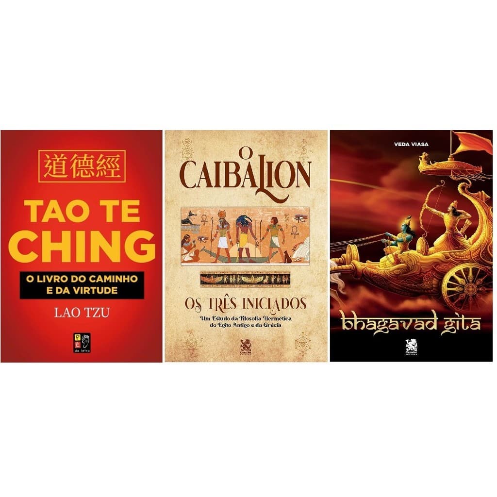 Kit C/ 3 Livros - Bhagavad Gita, Tao te Ching e Caibalion - Versão Integral