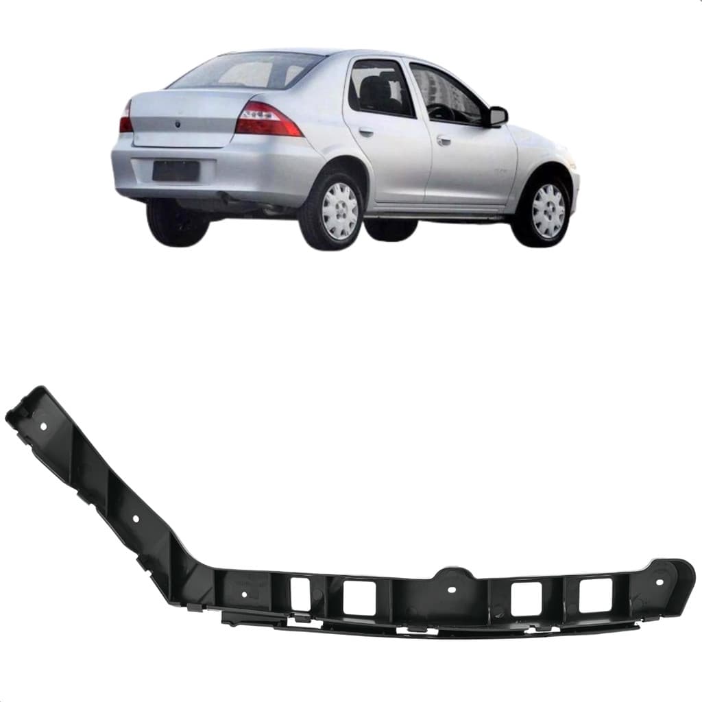 Guia de Para-choque Prisma 2007 2008 Até 2011 2012 Traseiro