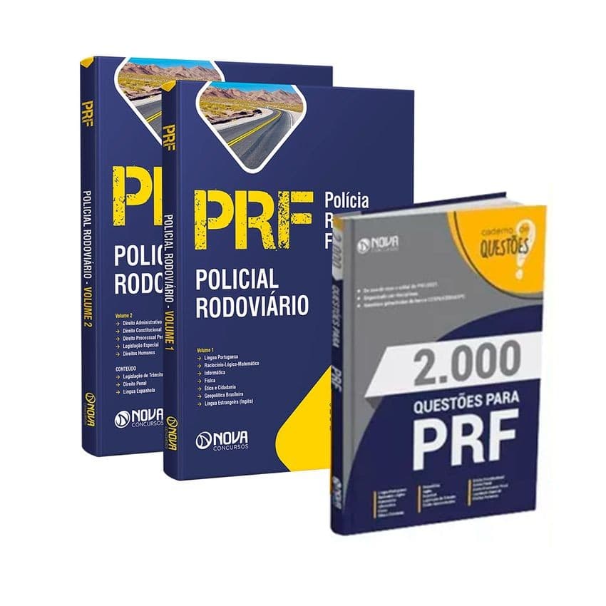 KIT Apostila Policial Rodoviario + 2000 Questoes PRF