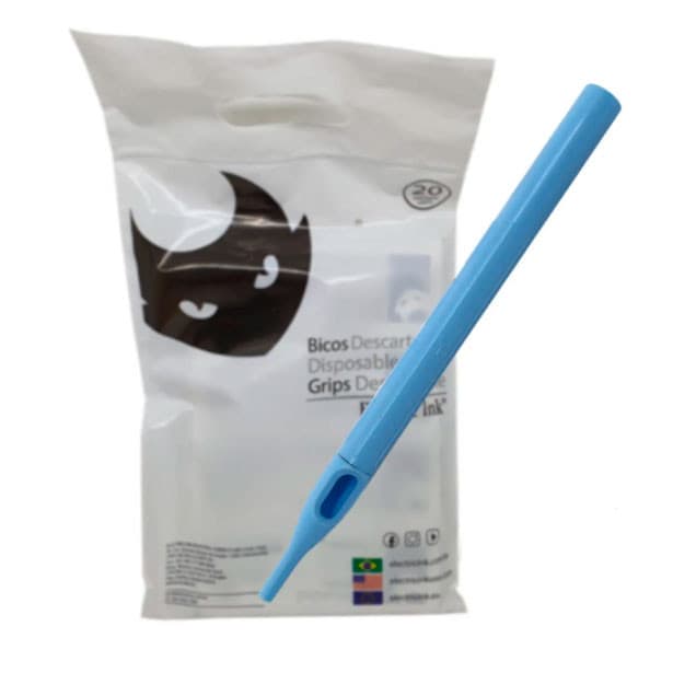 Long Tip ponteira descartável Electric Ink para Tatuagem Tattoo - 20 unidades