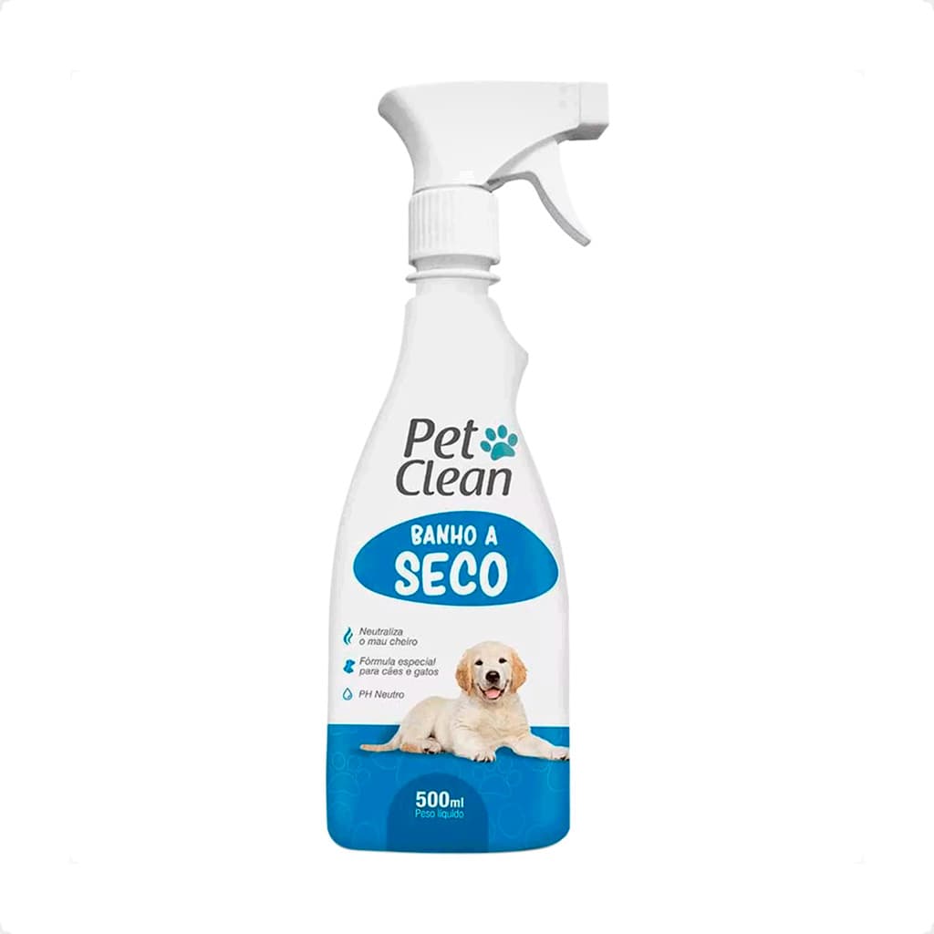 Banho a Seco Para Cães e Gatos Pet Clean - 500mL