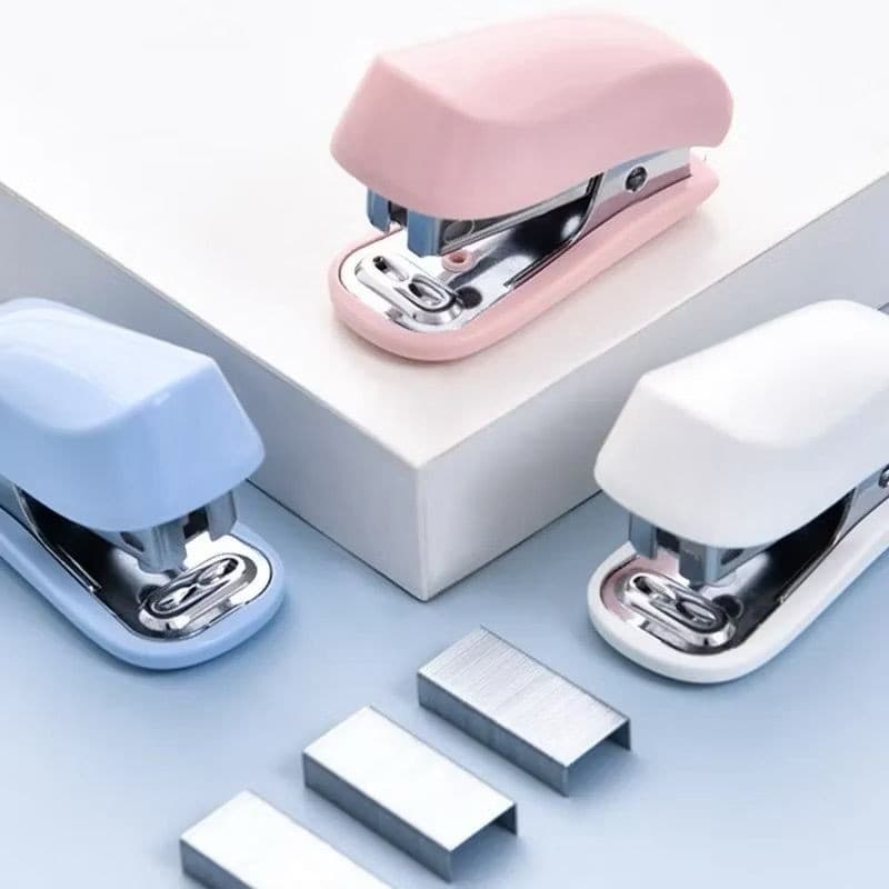 Mini Grampeador Com Grampos Para Até 12 Folhas GRP0007