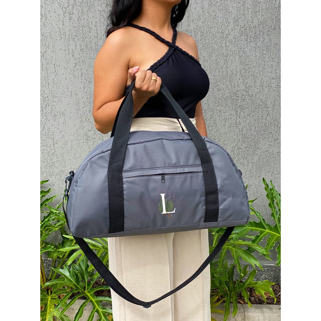 Mala Grande - LETRA L - Estampada Academia Viagem Mala Masculina Feminina Unissex Resistente Fitness