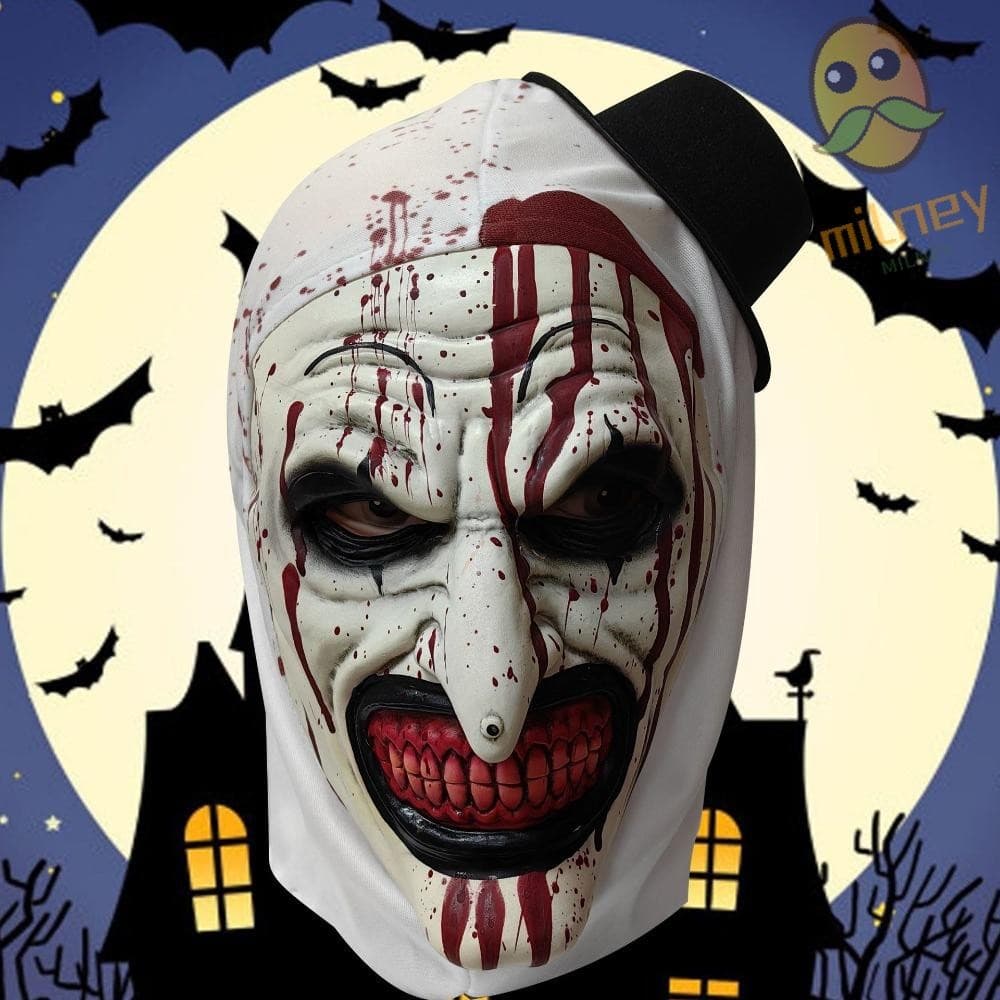 MILLNEY Cosplay Assustador , Adereços Sangrentos De Palhaço De Halloween De Látex Realista , Unissex Macio
